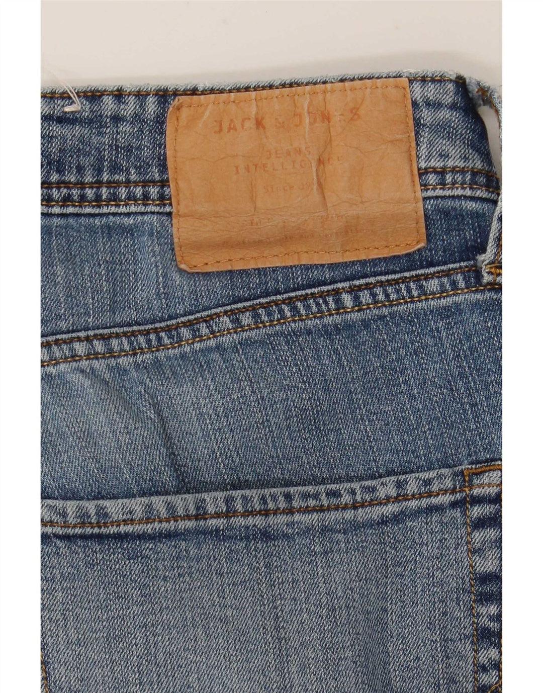 Jack & Jones Herren Tim Slim Jeans W33 L32 Blaue Baumwolle