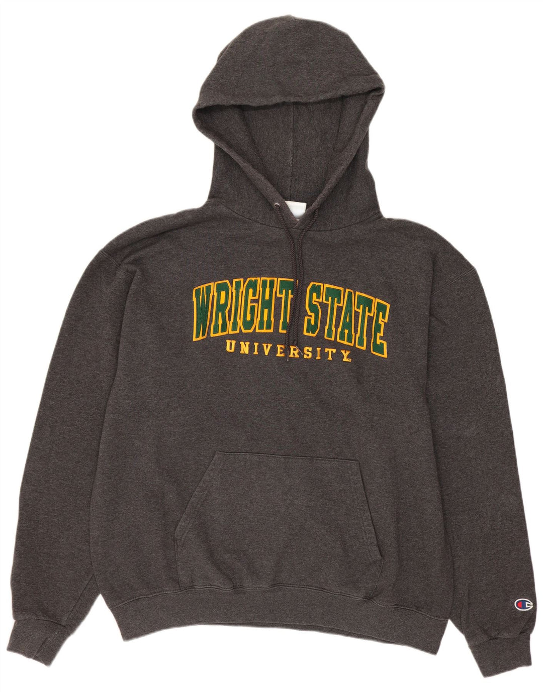 Champion Herren Wright State University Graphic Kapuzenpullover, Größe L, Grau