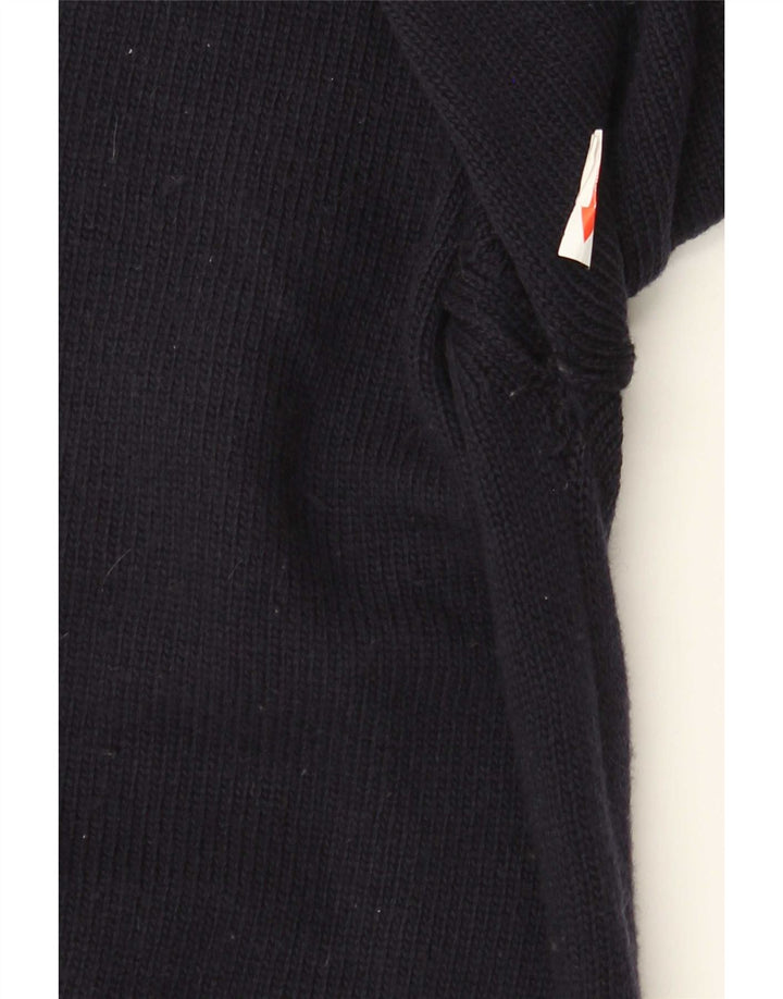 Slam Herren-Pullover mit U-Boot-Ausschnitt, 2XL, marineblaue Wolle