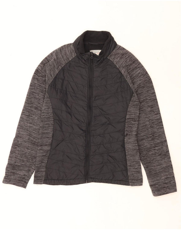 Mountain Warehouse Damen-Trainingsanzugoberteil, UK-Größe 18, XL, schwarz geflecktes Nylon