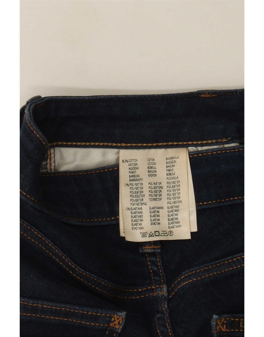 Lee Damen Elly Slim Jeans W28 L31 Marineblaue Baumwolle