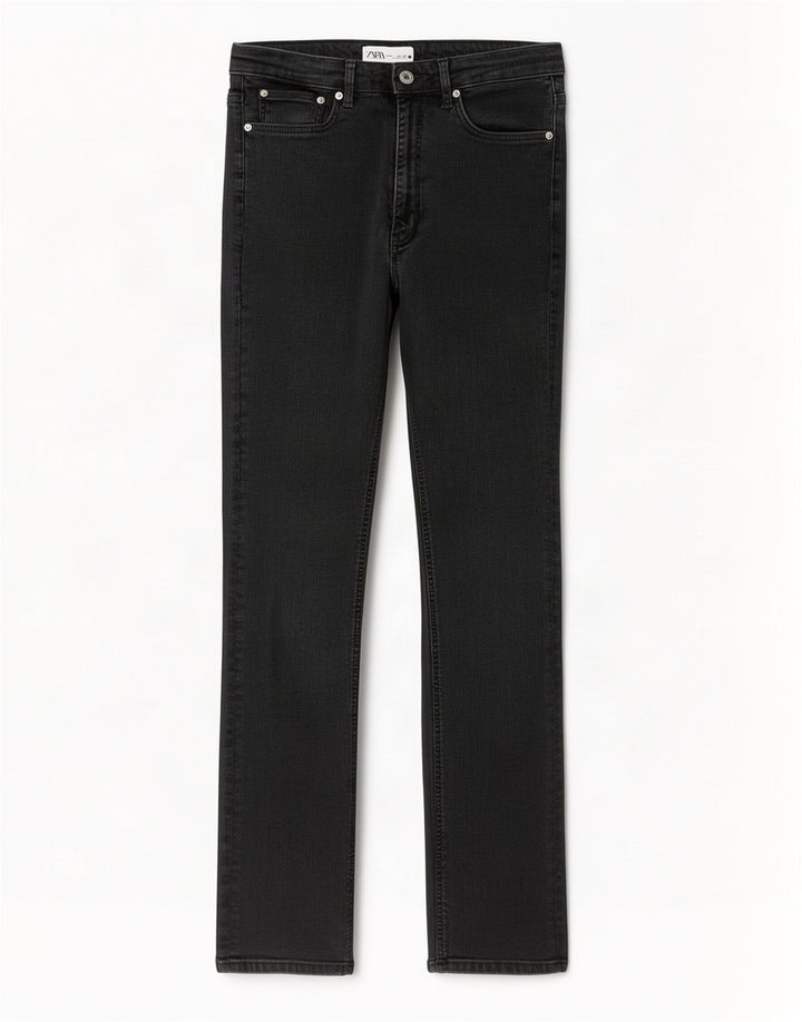 Zara Damen Slim Jeans EU 40 Medium W30 L31 Graue Baumwolle