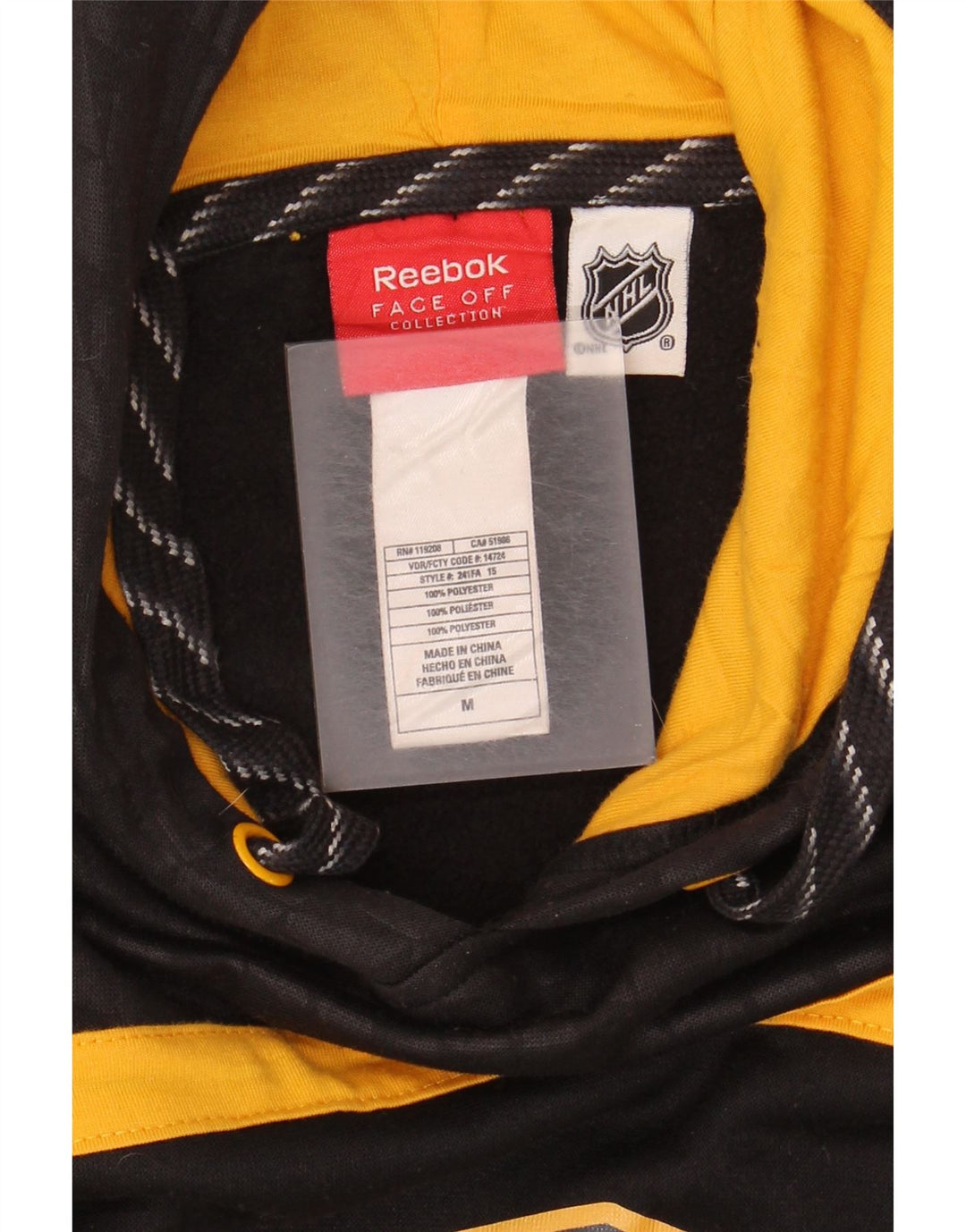 Reebok Herren Nashville Predators Kapuzenpullover Mittelschwarz Farbblock