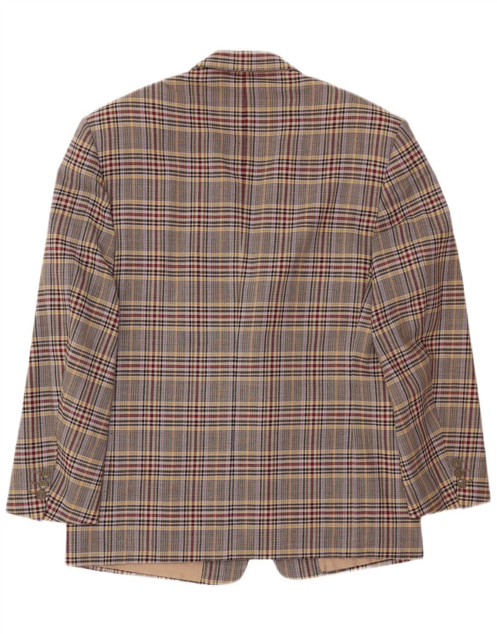 Marco Azzali Herren-Blazer-Jacke IT 50, groß, mehrfarbig, Hahnentrittmuster