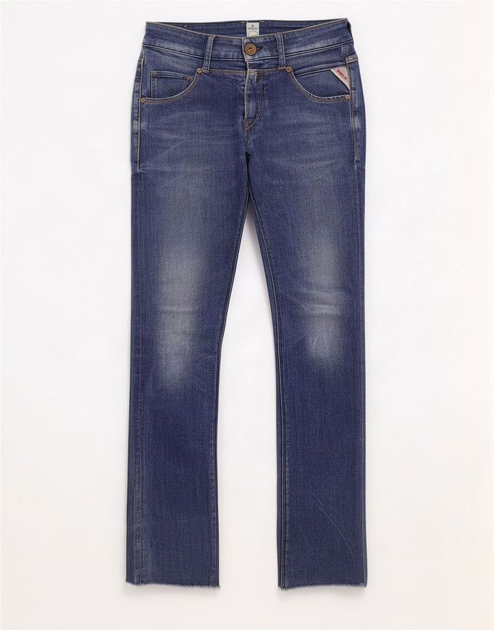 Replay Damen Slim Jeans W25 L32 Blau