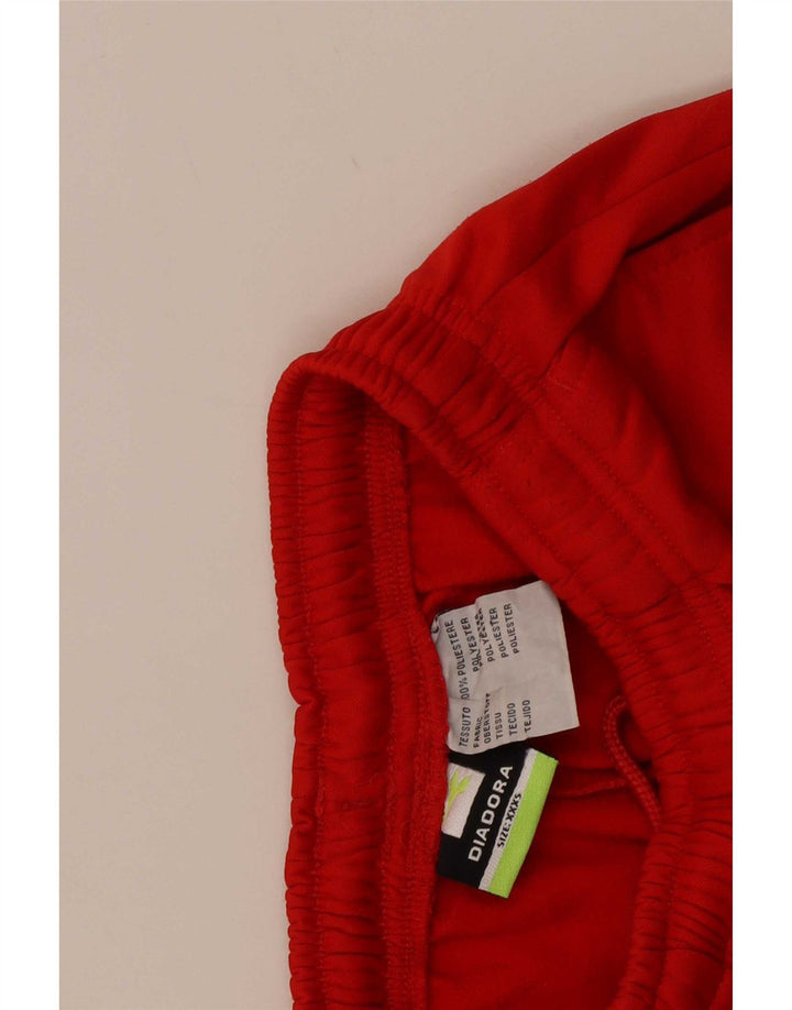 Diadora Sportshorts für Jungen, 7–8 Jahre, 3XS, rotes Polyester