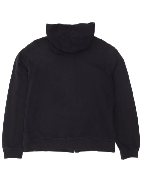 Marks & Spencer Damen-Kapuzenpullover mit Reißverschluss, UK 12, mittelmarineblau, Baumwolle