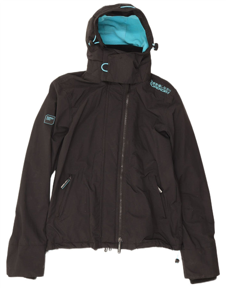 Superdry Herren Windcheater Kapuzen-Windjacke UK 38 Medium Schwarz