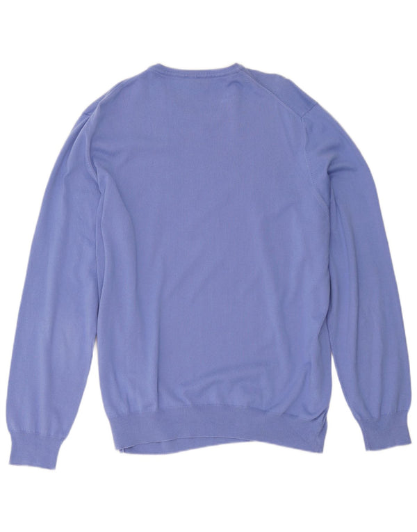 Marina Yachting Damen-Pullover mit U-Boot-Ausschnitt, UK 20 2XL, blaue Baumwolle