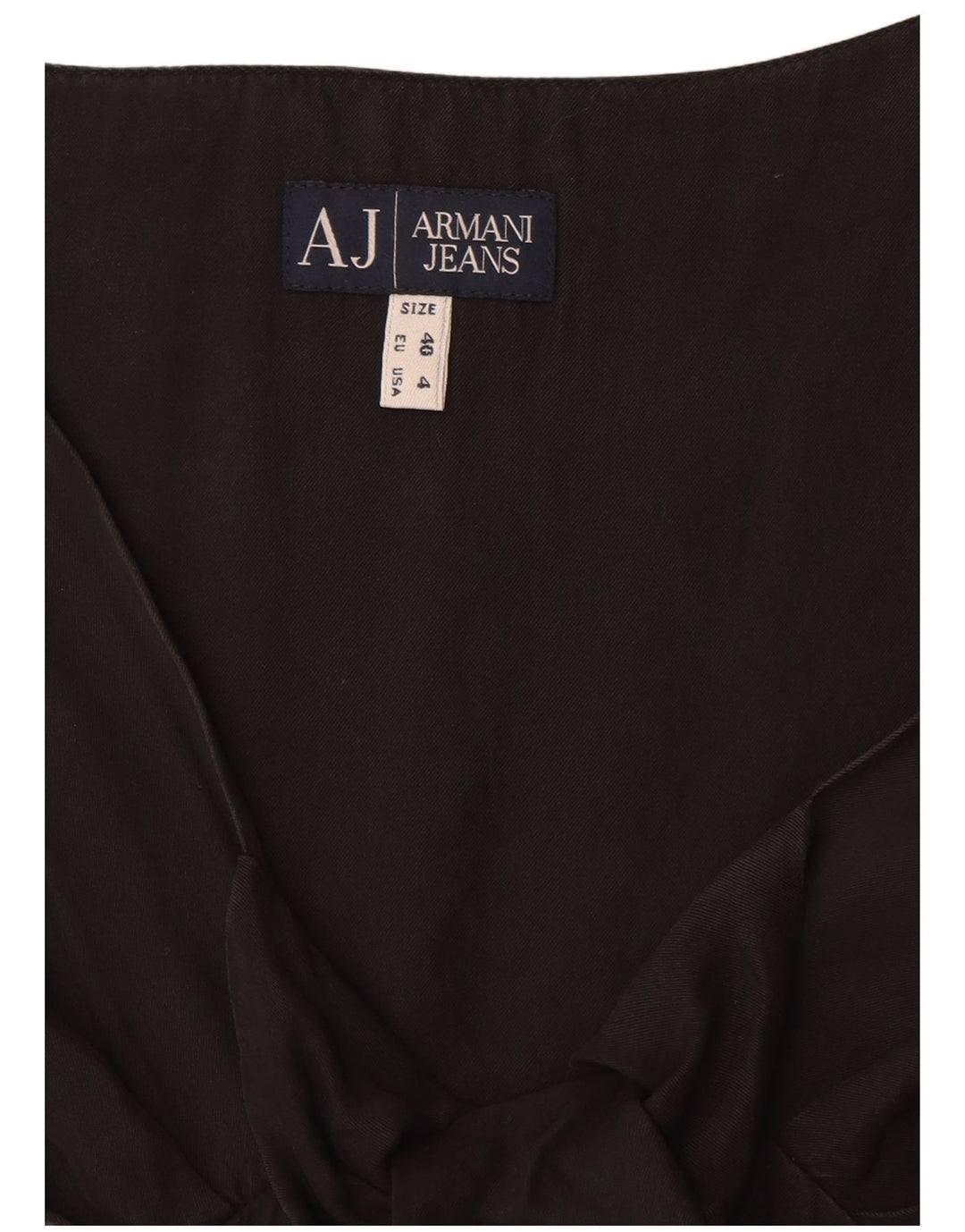 Armani Jeans Damen Ärmelloses A-Linien-Kleid EU 40 Mittelschwarz