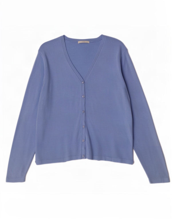 Marks & Spencer Damen-Cardigan-Pullover UK 16 Large Blaues Acryl
