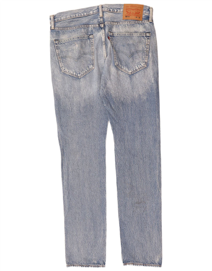 Levi's Herren 501 Straight Jeans W34 L34 Blaue Baumwolle