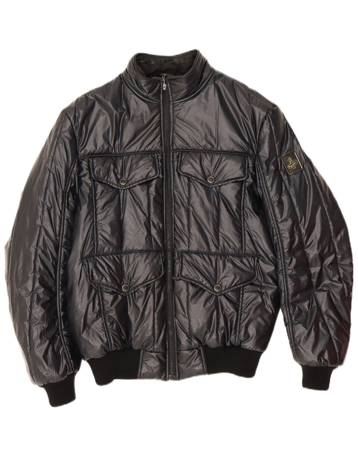 Refrigiwear Wattierte Herrenjacke UK 40 Large Schwarz Polyester