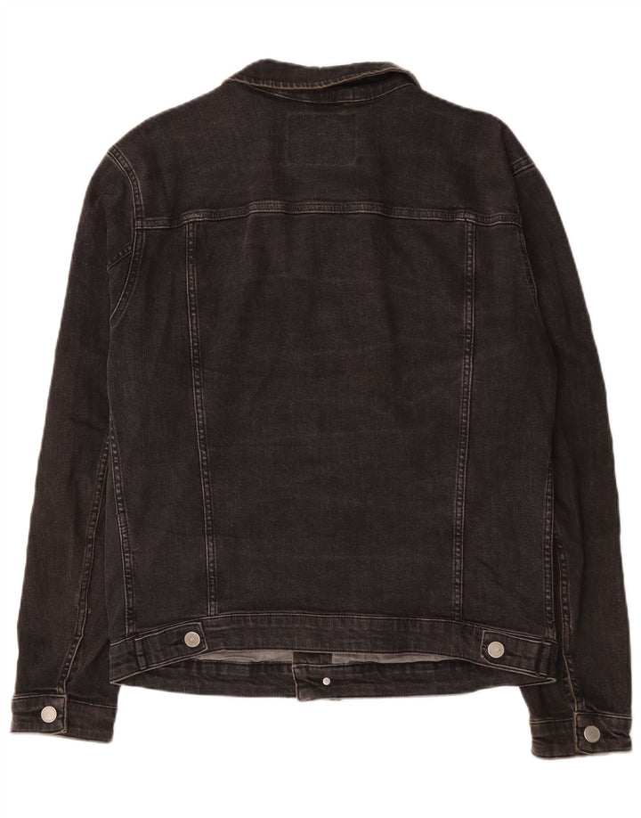 Jack & Jones Herren Jeansjacke UK 42 XL Graue Baumwolle