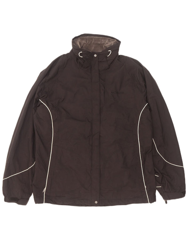 Columbia Damen Regenjacke UK 16 Large Schwarz Nylon