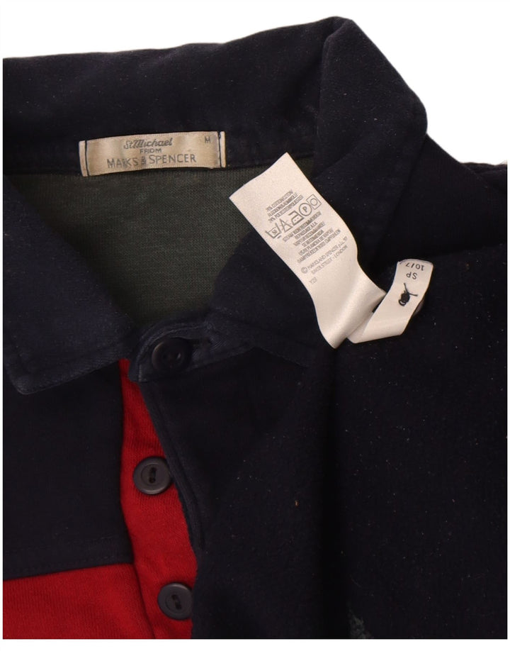 Marks & Spencer Herren St. Michael Sweatshirt Pullover Medium Marineblau gestreift