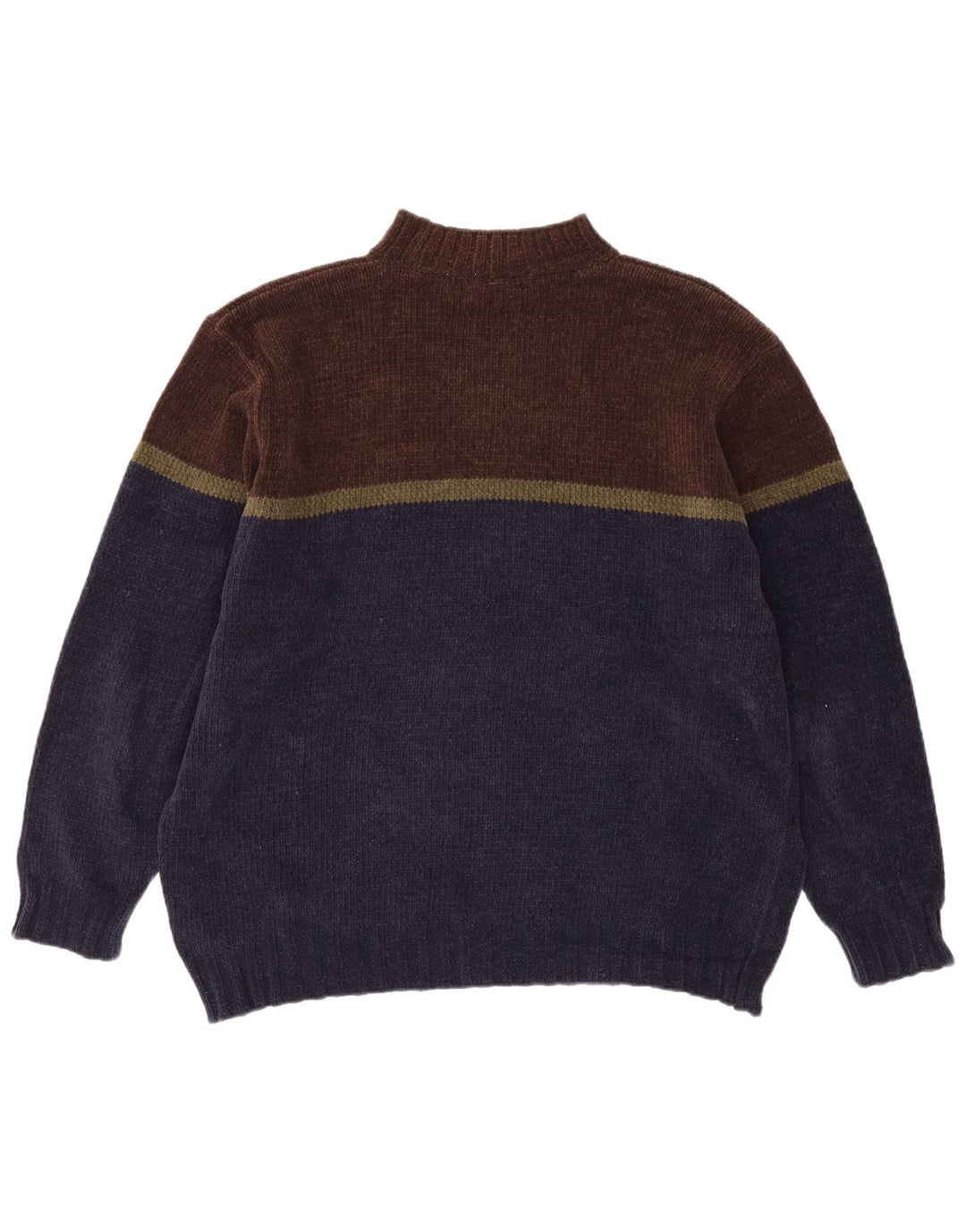 Marks & Spencer Herren-Pullover mit Rollkragen, XL, Marineblau, Farbblock