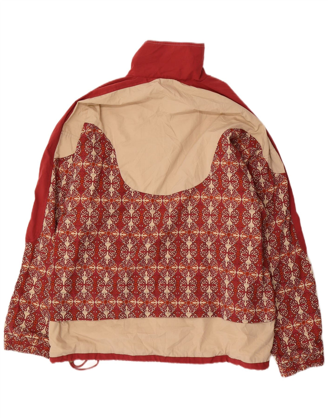 LEOPARD Herren-Windbreaker-Jacke, UK 44/46, XL, rote Paisley-Baumwolle