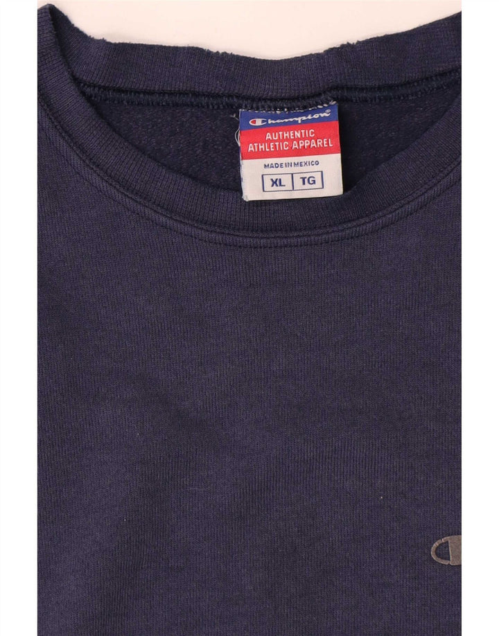 Champion Herren Sweatshirt Pullover XL Marineblau Baumwolle