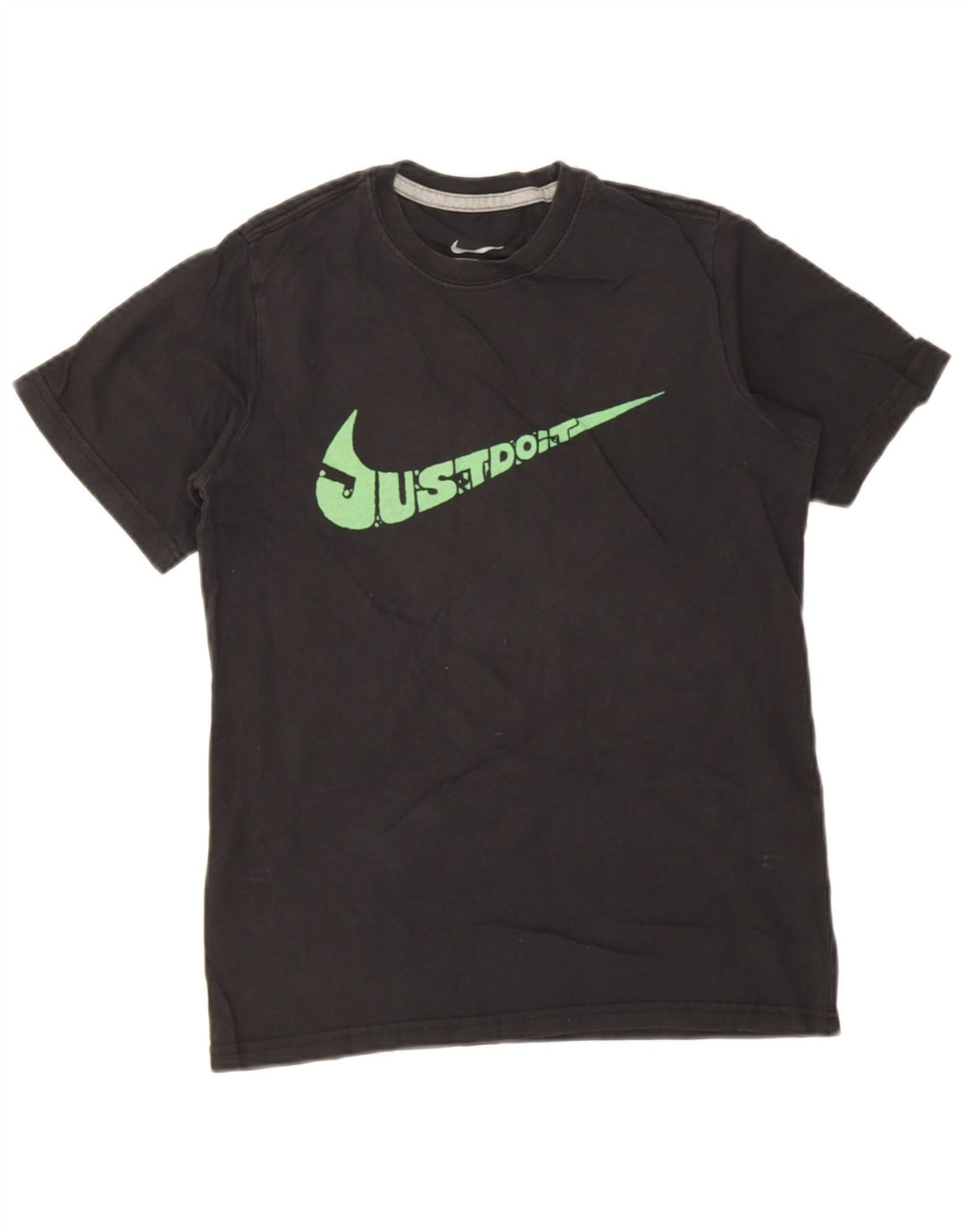 Nik George Grafik-T-Shirt für Jungen, 10–11 Jahre, mittelgroß, schwarze Baumwolle