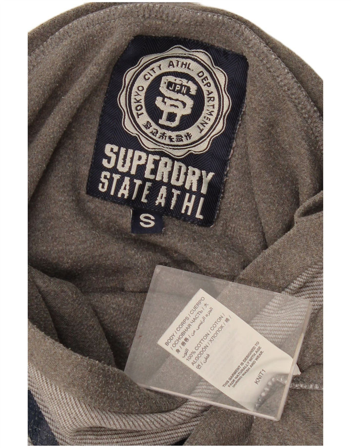 SUPERDRY Damen-Sweatshirt in Übergröße mit Grafik, Gr. 10, Größe S, Grau