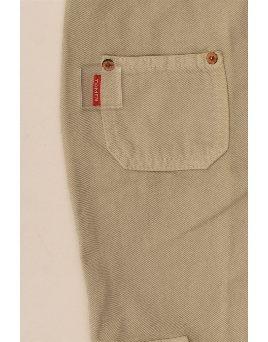 Vintage Damen Flare Cargohose W22 L31 Beige