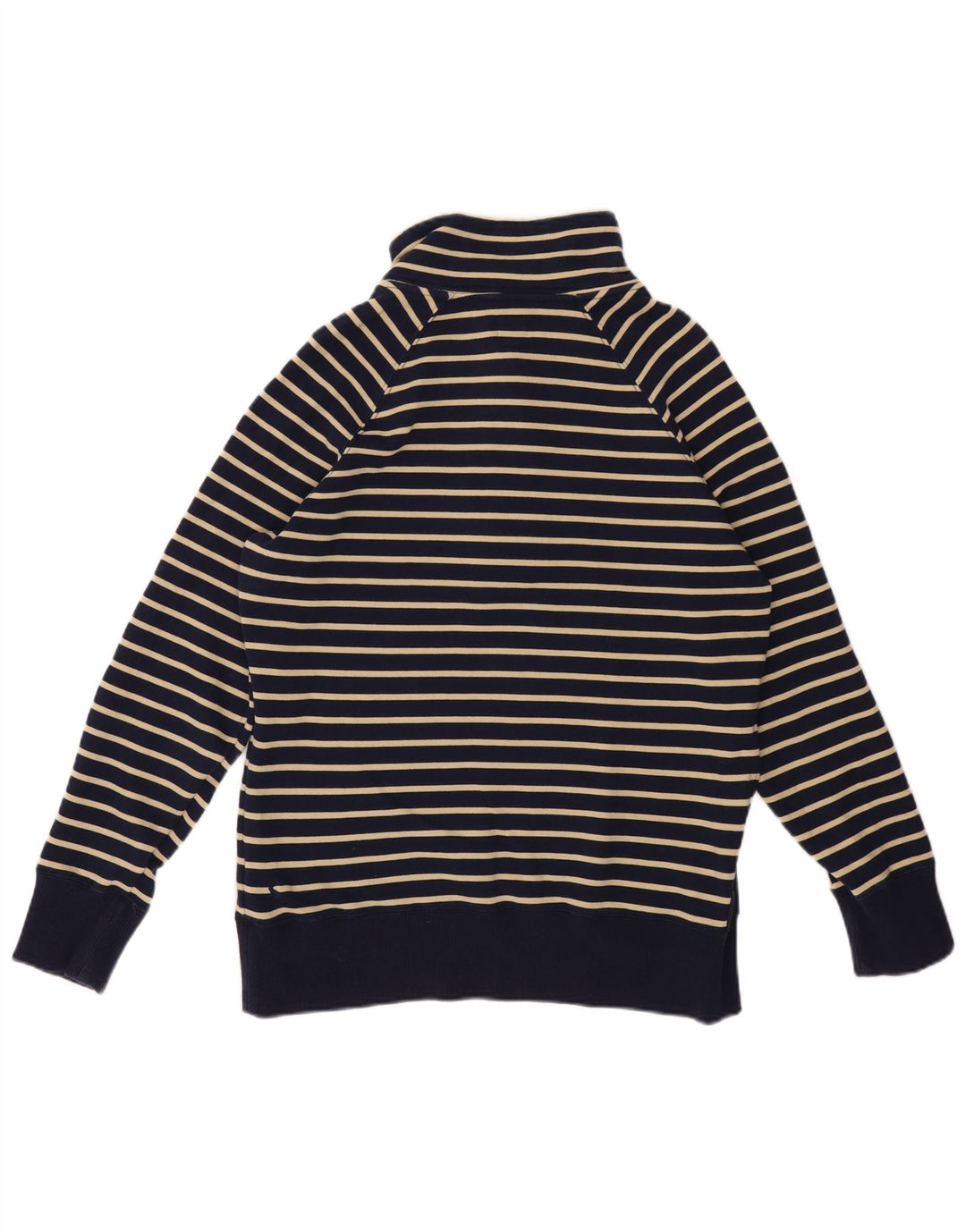 JOULES Damen-Sweatshirt mit Knopfkragen, Gr. 40, Größe L, Marineblau, gestreift