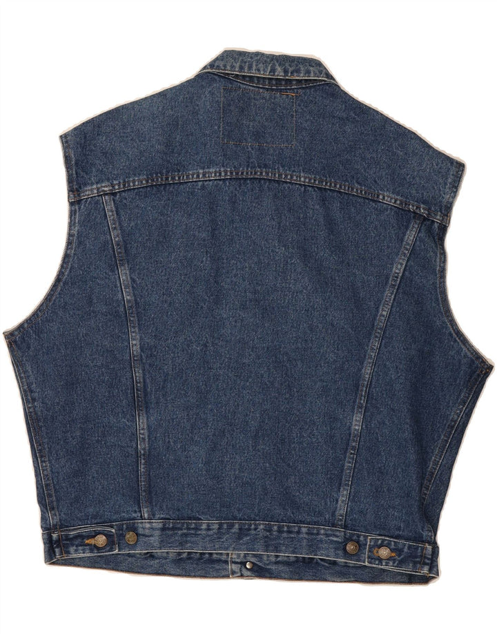 CARRERA Mens Denim Gilet UK 40 Large Blue Vintage Carrera and Second-Hand Carrera from Messina Hembry 