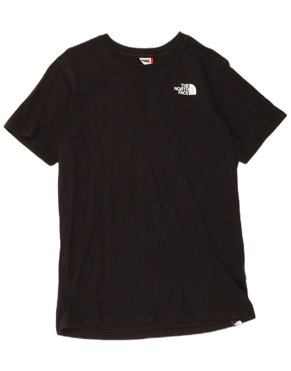 The North Face Womens Graphic T-Shirt Top UK 12 Mittelschwarze Baumwolle