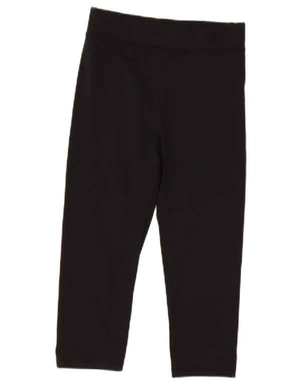 Marks & Spencer Damen Capri-Leggings mit hoher Taille, Größe S, Größe S, Schwarz, Polyester