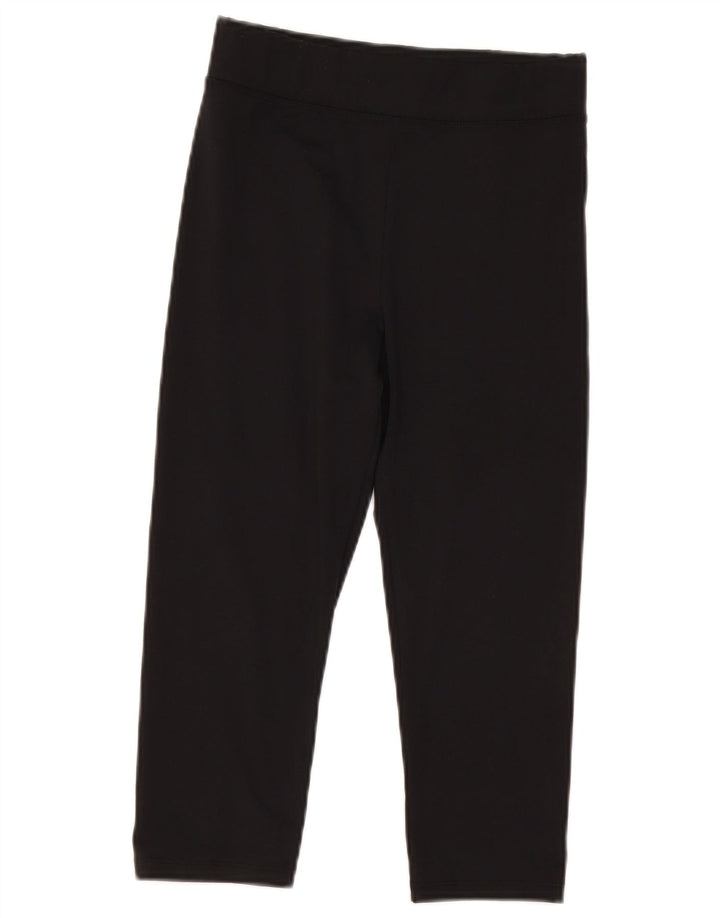Marks & Spencer Damen Capri-Leggings mit hoher Taille, Größe S, Größe S, Schwarz, Polyester