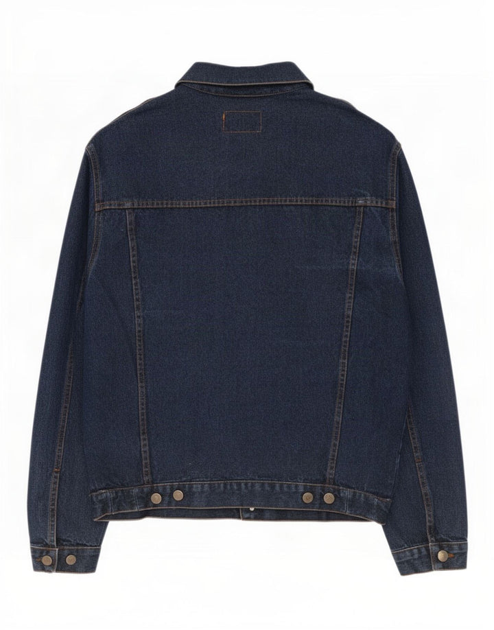 Vintage Herren Jeansjacke UK 38 Medium Marineblau