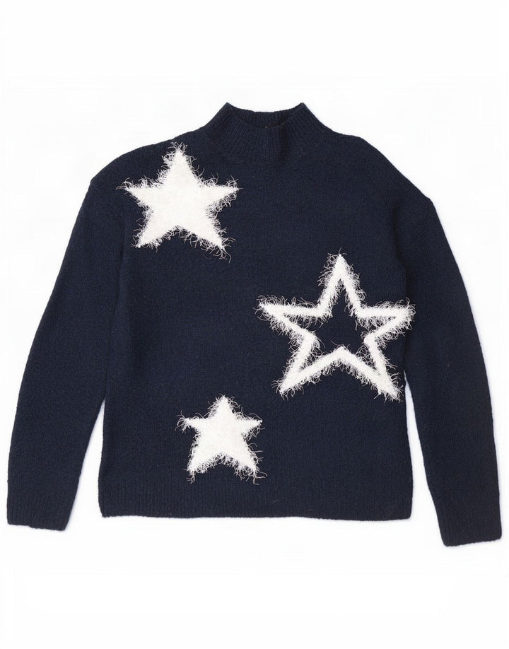 Marks & Spencer Rollkragenpullover für Damen, Gr. 10, Marineblau