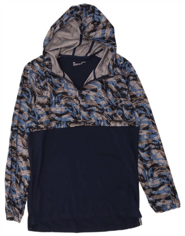 Under Armour Herren-Trainingsanzug mit Kapuze, Pullover, Größe L, Marineblau, Tarnung