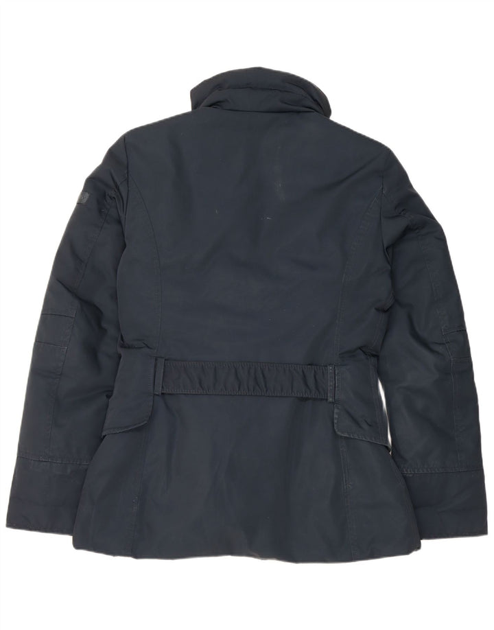 PEUTEREY Damen Wattierte Jacke IT 46 Large Marineblau Polyester