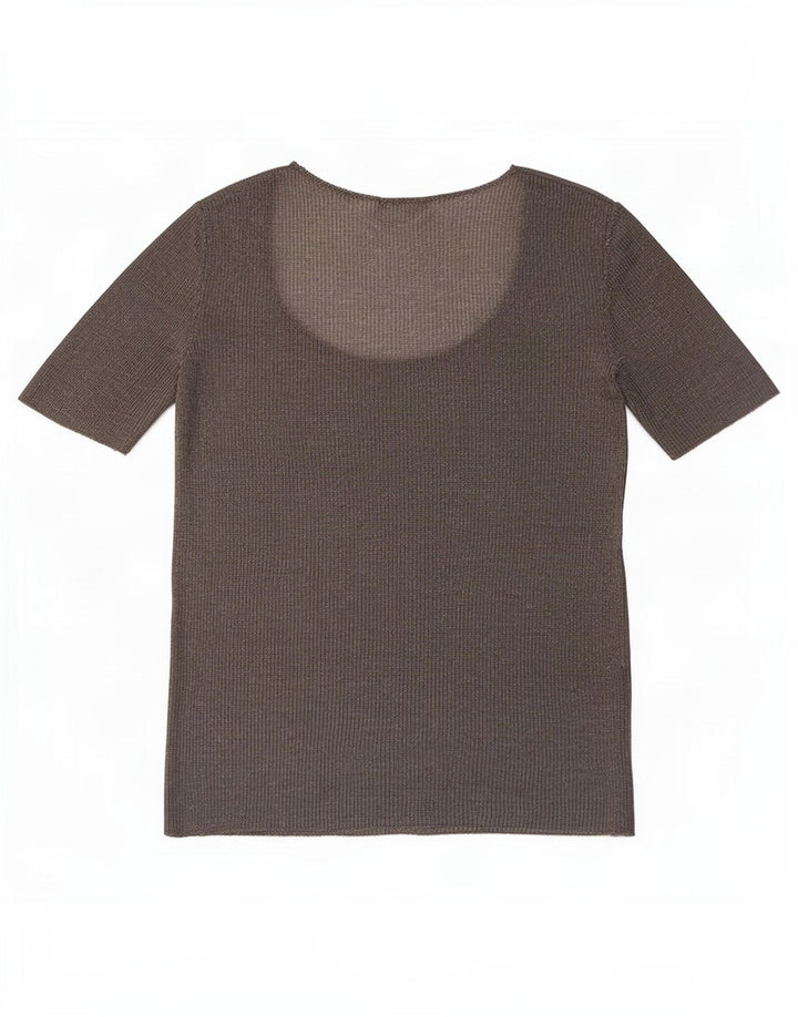 Reiss Damen-Blusenoberteil UK 10 Small Grau meliert