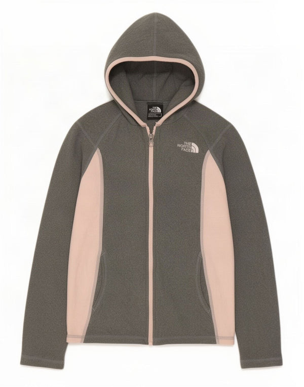 The North Face Mädchen-Fleecejacke, 10–11 Jahre, Mittelgrau, Farbblock