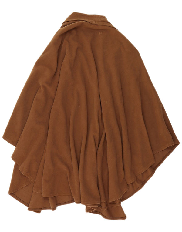 Vintage Damen Poncho Mantel Einheitsgröße Braune Wolle