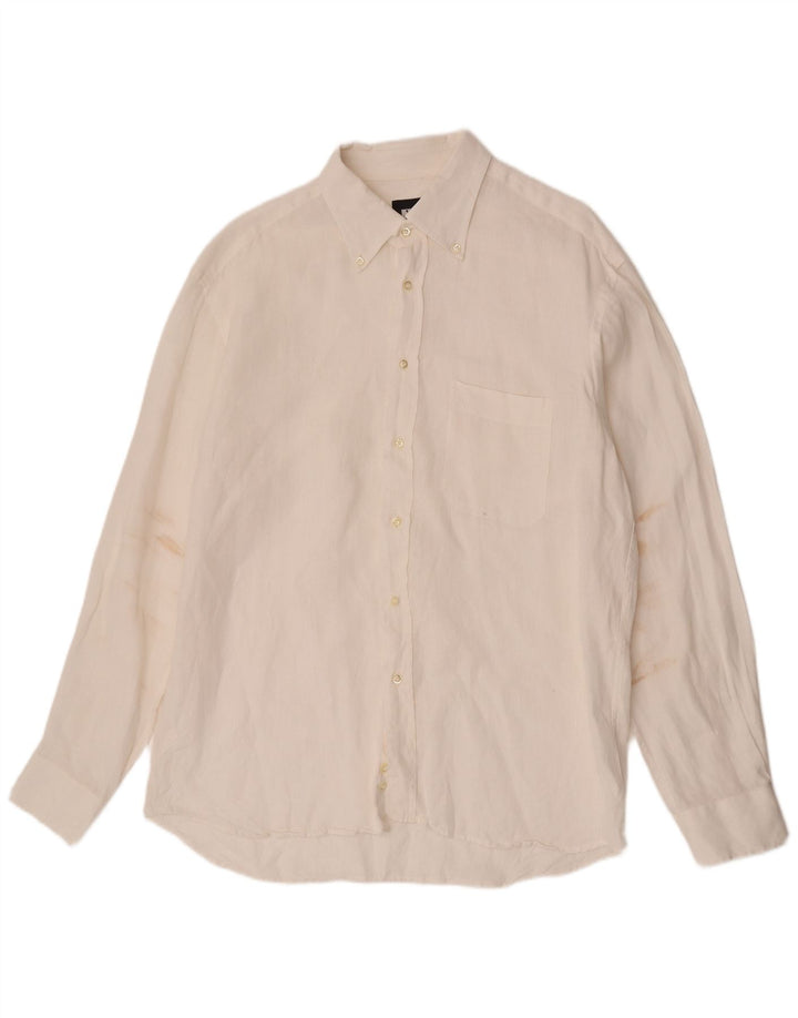 Roccobarocco Herrenhemd Large Weiß