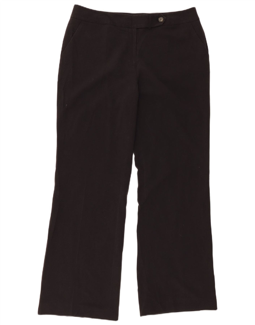 CALVIN KLEIN Damen Bootcut Chinohose US 12 Large W34 L32 Schwarz