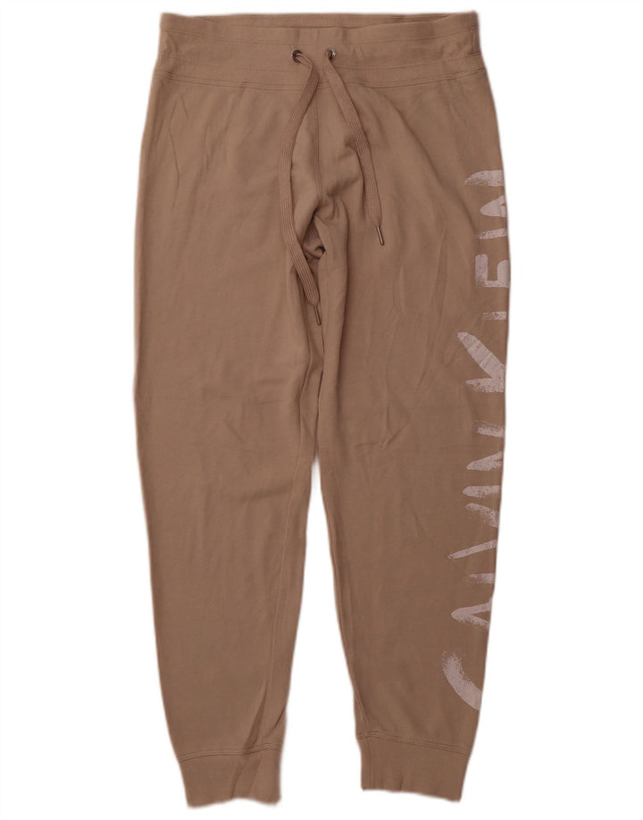 Calvin Klein Damen Trainingshose Jogger UK 12 Mittelbraune Baumwolle