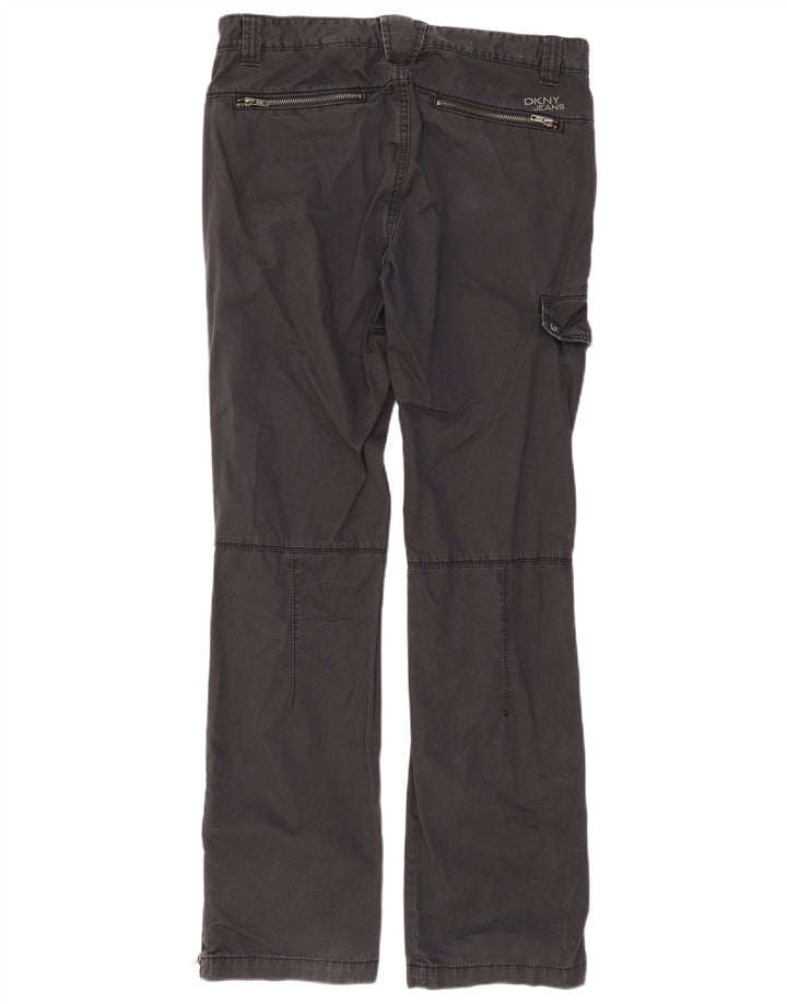 Dkny Herren gerade Cargohose W32 L32 schwarze Baumwolle