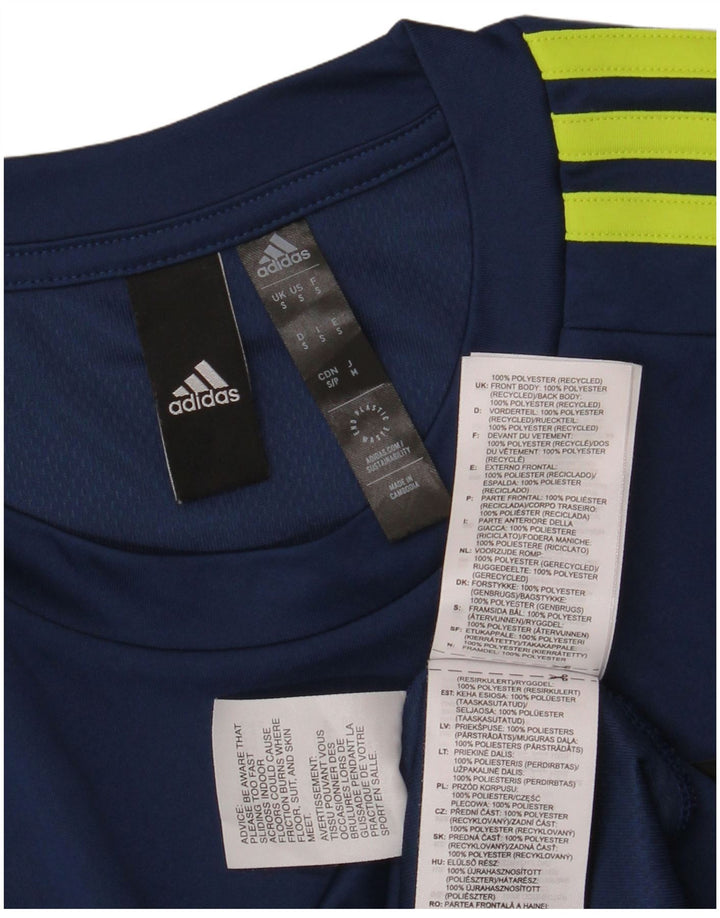 Adidas Herren Aeroready T-Shirt Top Small Marineblau Polyester
