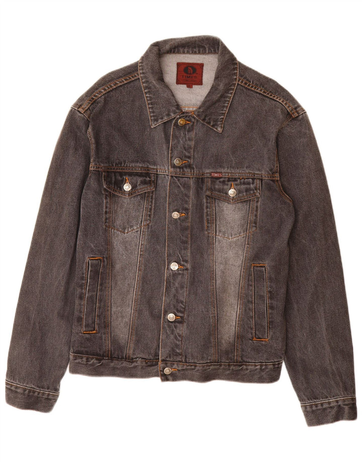 TIMES Herren Jeansjacke UK 42 XL Graue Baumwolle
