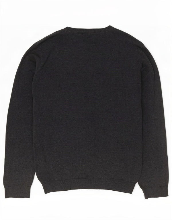 Marks & Spencer Jungen-Pullover mit V-Ausschnitt, 15–16 Jahre, graue Baumwolle