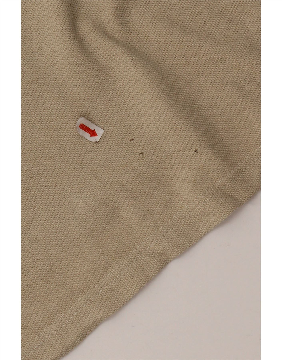 Think Pink Herren-Langarm-Poloshirt, Größe S, Beige, Baumwolle