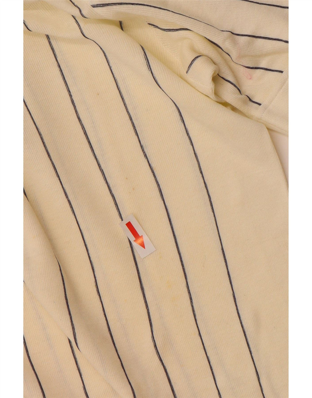 Fila Herren Rugby-Poloshirt IT 46 Small weiß gestreift aus Baumwolle