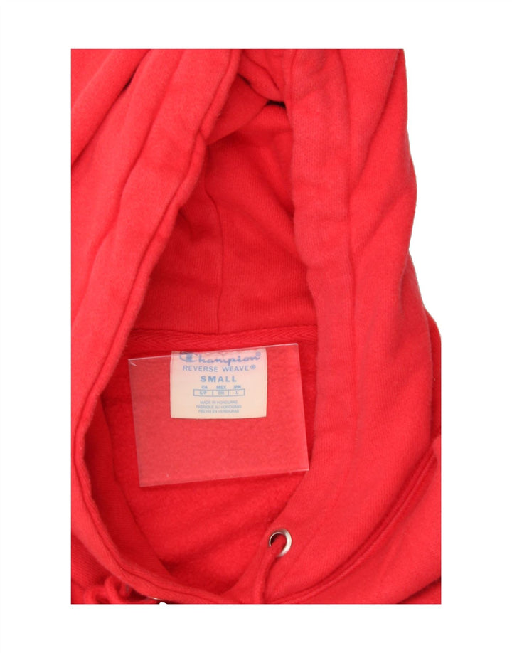 CHAMPION Womens Oversized Hoodie Jumper UK 10 Small Red Vintage Champion and Second-Hand Champion from Messina Hembry 