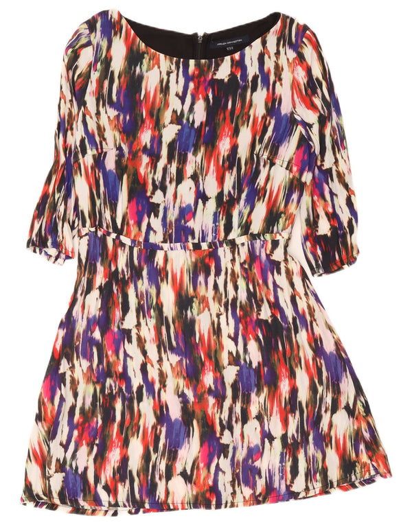 French Connection Damen-A-Linien-Kleid, Größe 44, mehrfarbig, Farbblock