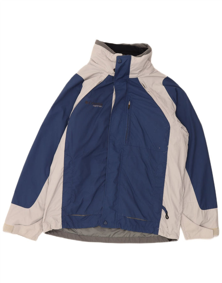 Columbia Herren Interchange Windjacke UK 38 Mittelblauer Farbblock